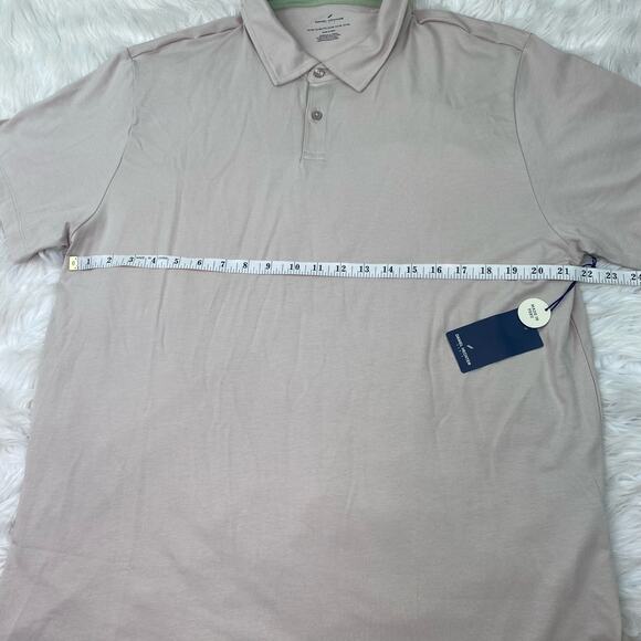 Daniel Hechter Paris Men's Short Sleeve Pima Cotton Polo Shirt Size XXL Tan NWT - Picture 3 of 16